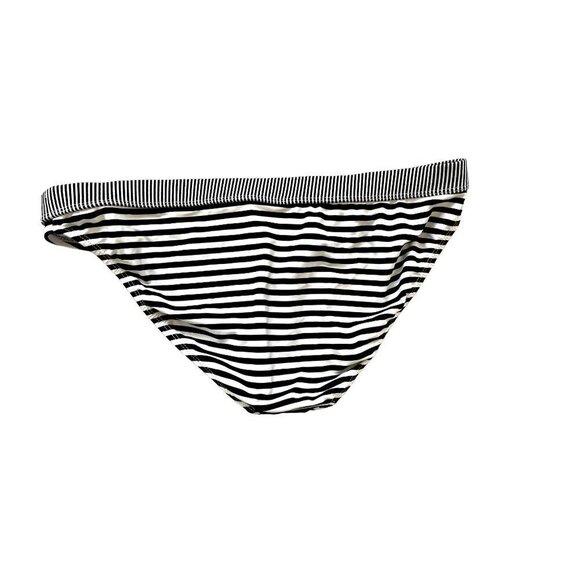 Old Navy Black & White Striped Bikini Bottom Size L - Picture 2 of 4